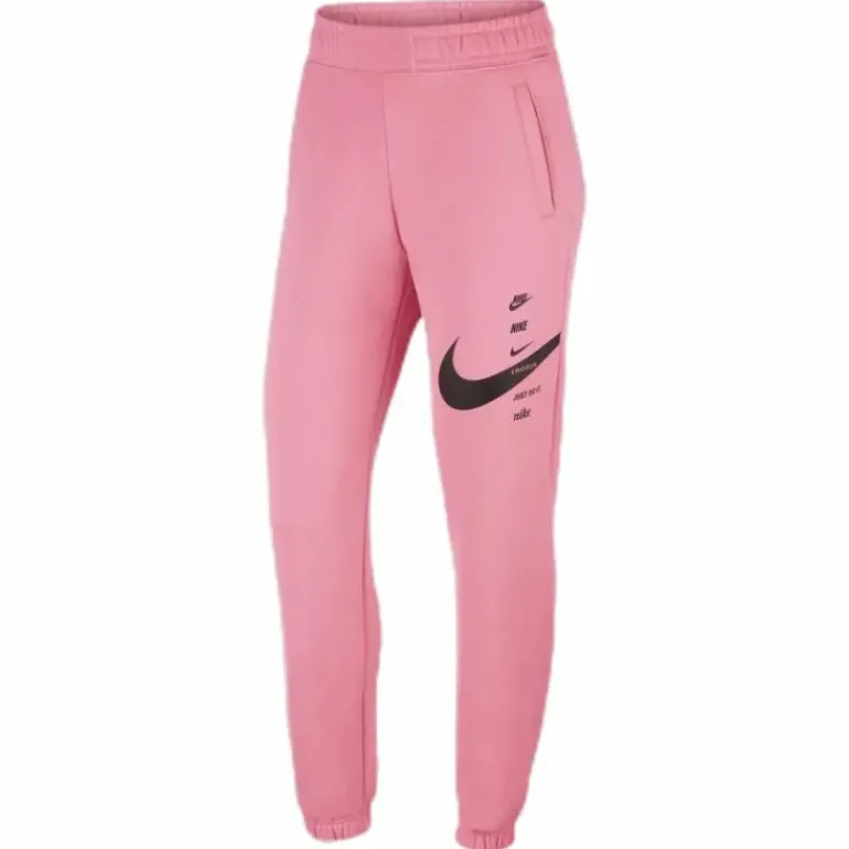 Nsw Swsh Pant Flc Bb Pink/Black