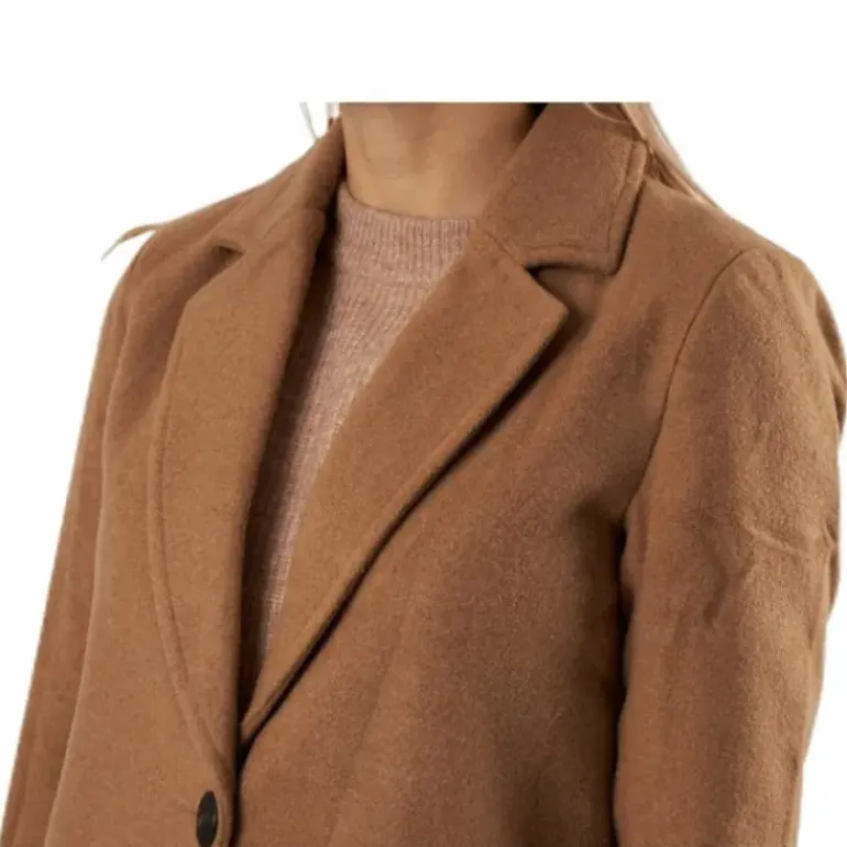 Olivia-Astrid Wool Coat Otw Brown