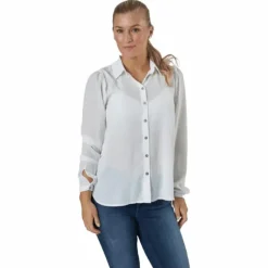 Onlcloudy Ls Shirt Wvn Cloud Dancer