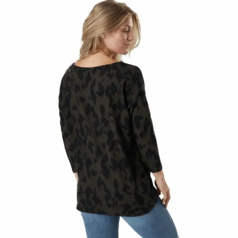 Onlelcos 4/5 Aop Top Jrs Noos Grape Leaf