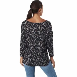 Onlelcos 4/5 Aop Top Jrs Noos Taupe Gray