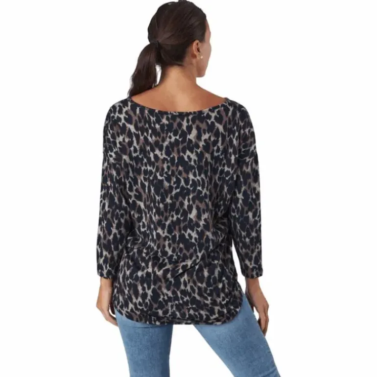 Onlelcos 4/5 Aop Top Jrs Noos Taupe Gray