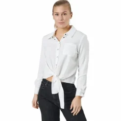 Onllecey Ls Knot Shirt Noos Cloud Dancer
