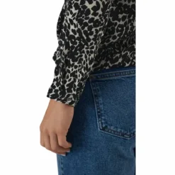 Onlnew Mallory L/s Blouse Aop Whitecap Gray