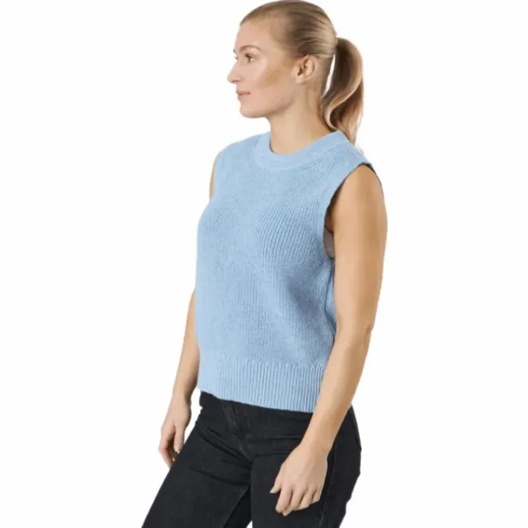 Onlparis Life Vest Knt Sky Blue