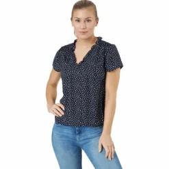 Onlsonja Life S/s V-neck Top P Night Sky