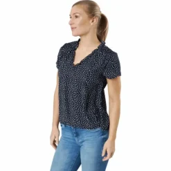 Onlsonja Life S/s V-neck Top P Night Sky