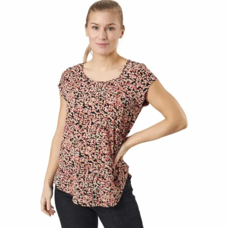 Onlvic Ss Aop Top Ptm Black