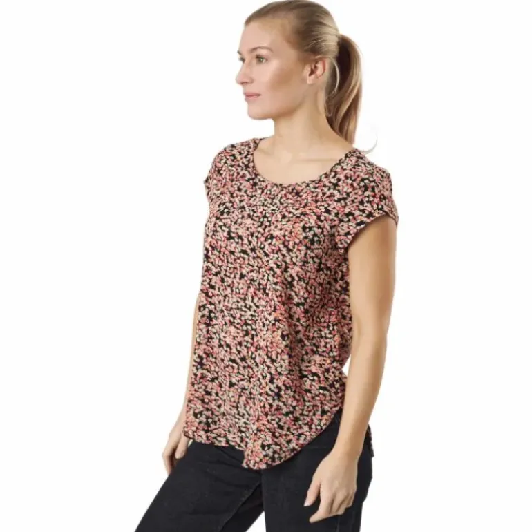 Onlvic Ss Aop Top Ptm Black