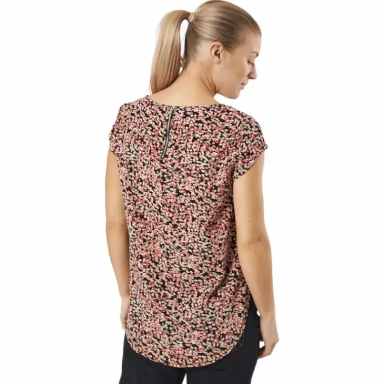 Onlvic Ss Aop Top Ptm Black