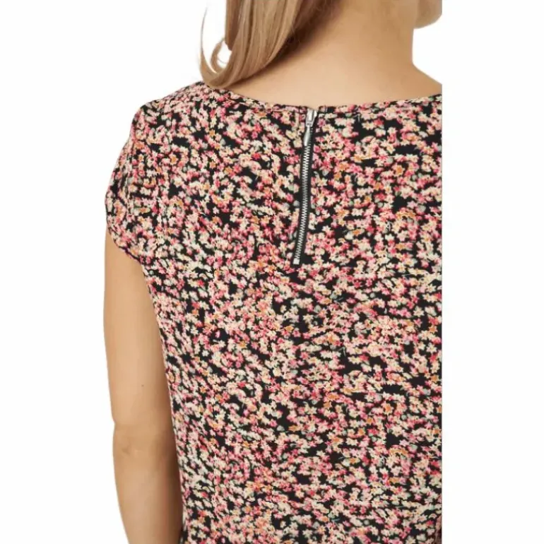 Onlvic Ss Aop Top Ptm Black