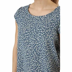 Onlvic Ss Aop Top Ptm Blue Mirage