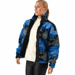 Original Pile Zip Jacket AW Patterned