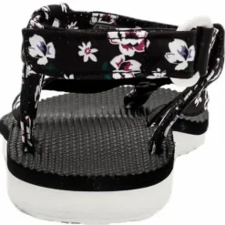 Original Sandal Floral Satin Patterned/Black