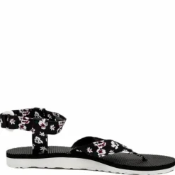 Original Sandal Floral Satin Patterned/Black