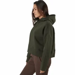 Oversized Zip Hood Forest Green