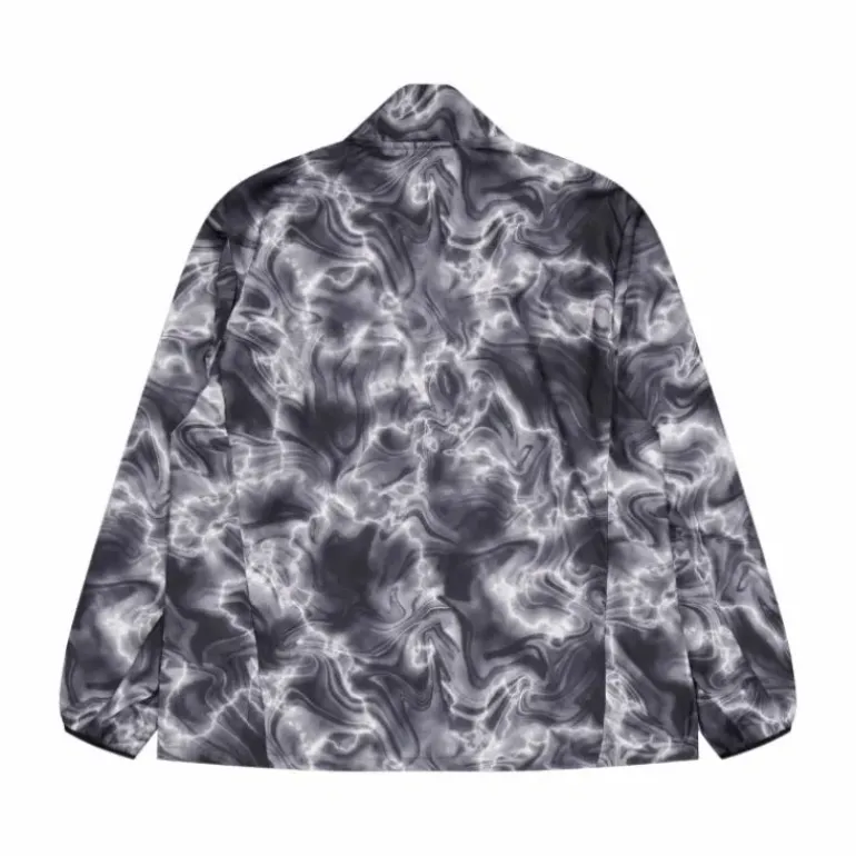 Own the Run Allover Print Hooded Running Windbreaker White