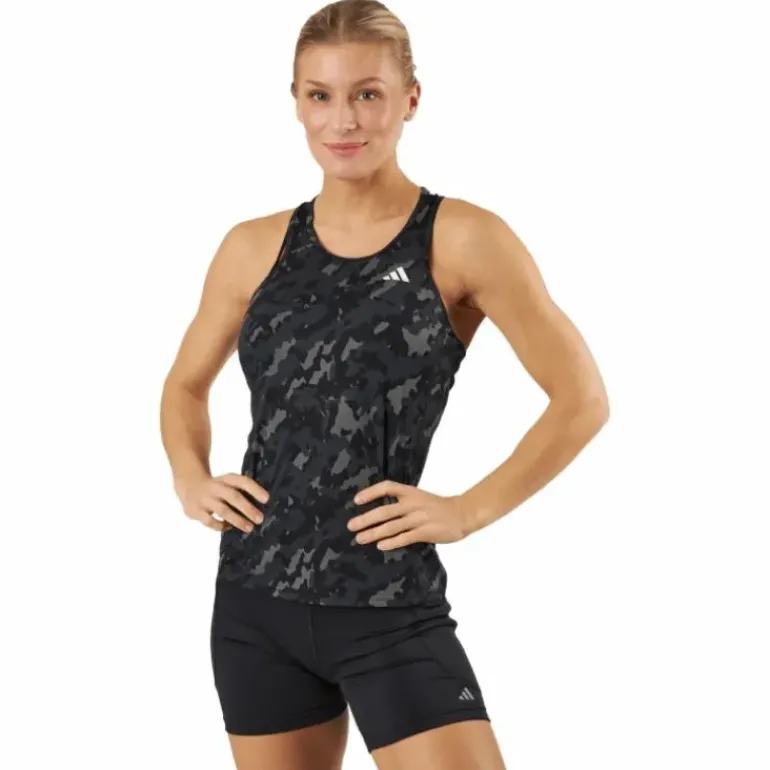 Own the Run Camo Running Tank Top Black