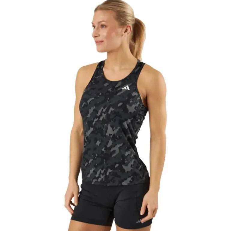 Own the Run Camo Running Tank Top Black