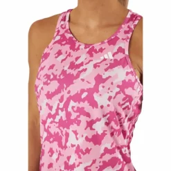 Own the Run Camo Running Tank Top Clear Pink