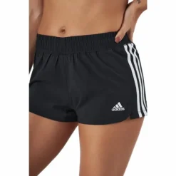 Pacer 3 Stripe Woven Short Black / White
