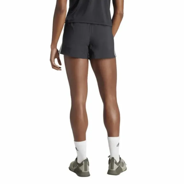 Pacer Training 3-Stripes Woven High-Rise Shorts Black / White
