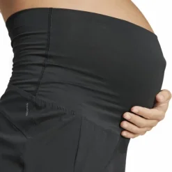 Pacer Woven Stretch Training Maternity Shorts Black / White