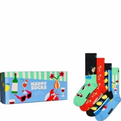 4-pack Fancy Dinner Socks Gift Light Blue