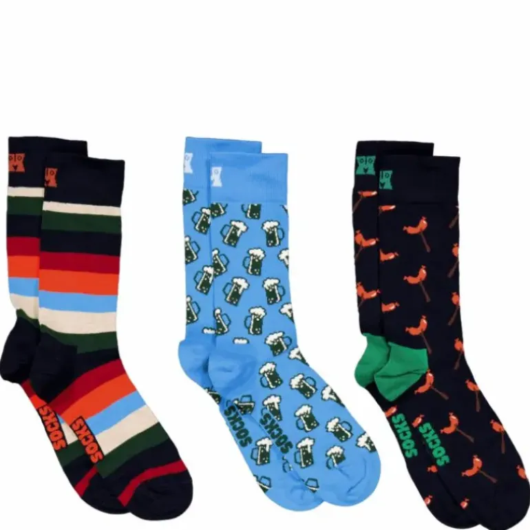 3-pack Wurst And Beer Socks Gi Navy