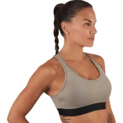 Padded Crossback Bra Beige