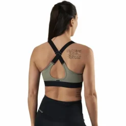 Padded Crossback Bra Green