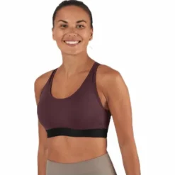 Padded Crossback Bra Purple
