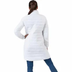 Padded Jacket Long Logo Avera White