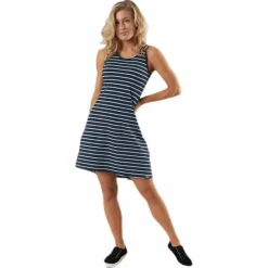 Pasadena Dress Blue/White