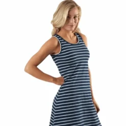 Pasadena Dress Blue/White