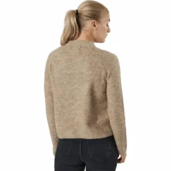 Pcellen Ls O-neck Knit Bc Silver Mink