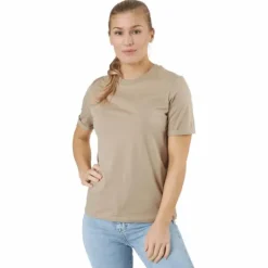 Pcria Ss Fold Up Solid Tee Bc Silver Mink