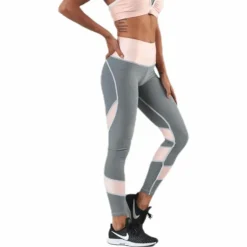 Peach Swirl Leggings Grey