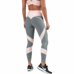 Peach Swirl Leggings Grey