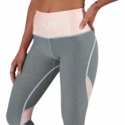 Peach Swirl Leggings Grey