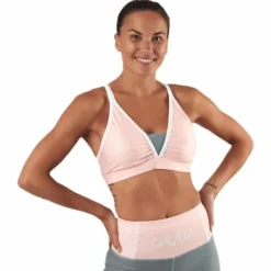 Peach Swirl Sports Bra Orange