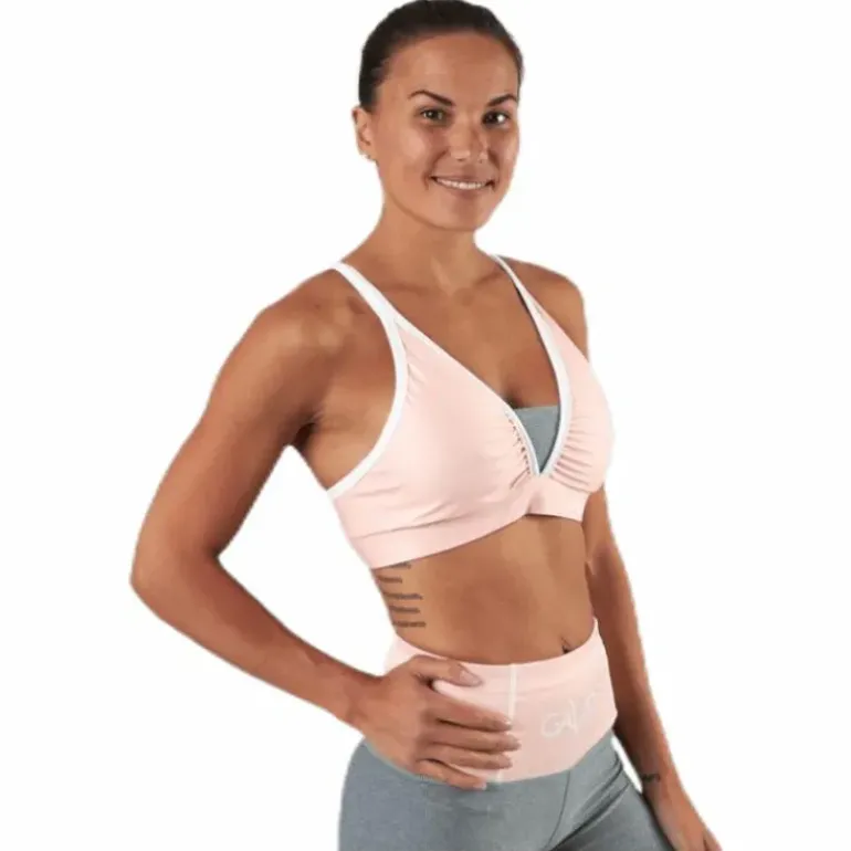 Peach Swirl Sports Bra Orange