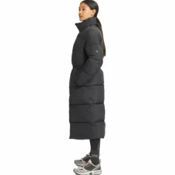 Pebble Drawstring Coat Black