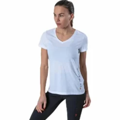 Performance Athl V-Neck Ss Tee White