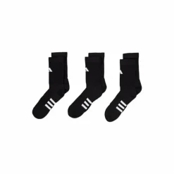 Performance Cushioned Crew Socks 3 Pairs Black