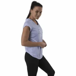 Performance Heather Cat Tee Purple