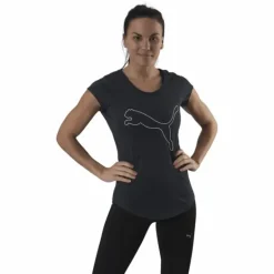 Performance Heather Cat Tee Grey