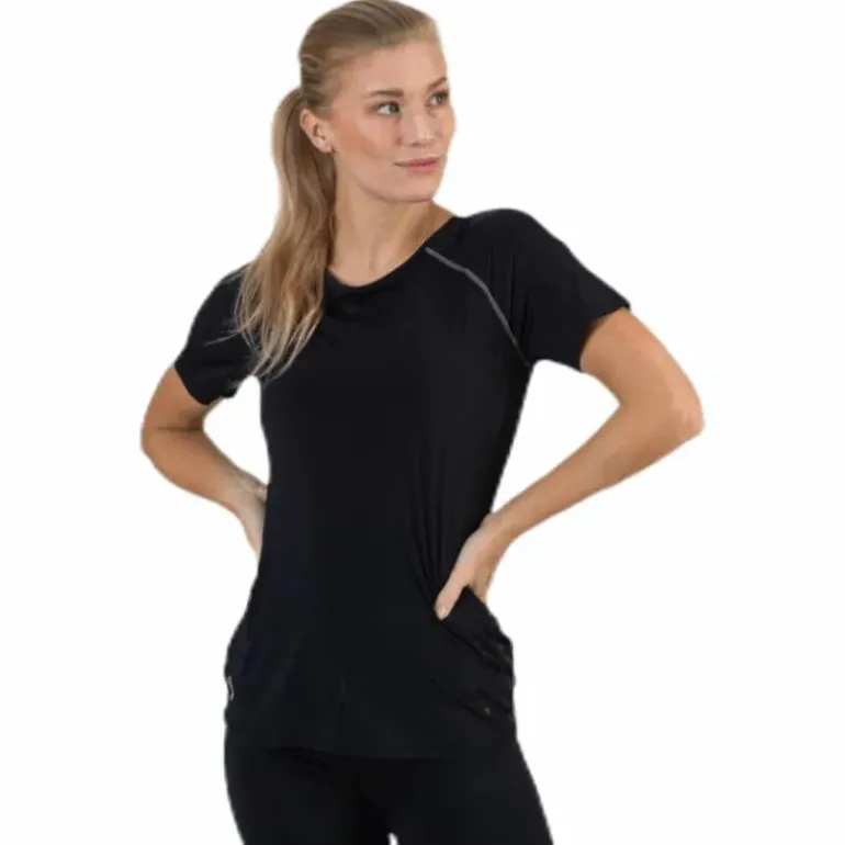 Performance Run Ss Tee Black