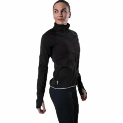 Performance Run Brushed Ls Zip Black