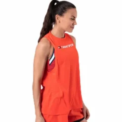 Performance Tank Top Logo Orange